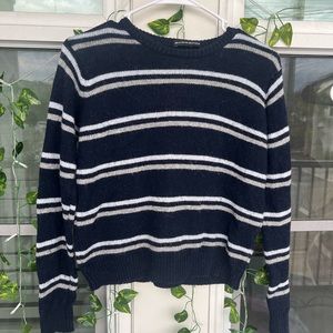 Brandy Melville Stripped Cropped Sweater